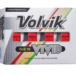 Volvik Vivid Matte Finish Golf Balls - Dozen -Cheap Golf Shop Vivid PINK