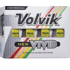 Volvik Vivid Matte Finish Golf Balls - Dozen -Cheap Golf Shop Vivid Y