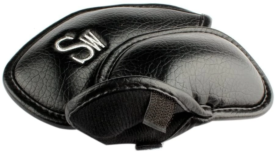 Volf Golf Black Synthetic Leather Iron Covers Set 4 Volf Golf Black Synthetic Leather Iron Covers Set - Image 4