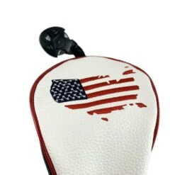 Volf Golf Red White Blue Leather USA Headcovers -Cheap Golf Shop VolfGolfHeadcovers USAFairway0