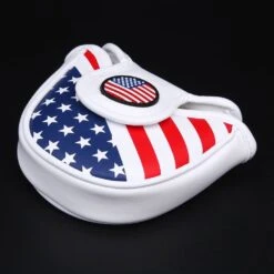 Volf Golf Red White Blue Synthetic Leather USA Mallet Putter Cover -Cheap Golf Shop VolfGolfHeadcovers USAMalletPutter3