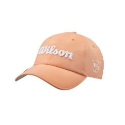Wilson Staff Ladies Pro Tour Golf Hat -Cheap Golf Shop WGH70001P 0 WS PRO TOUR HAT Peach WH.png.cq5dam.web .1200.1200