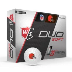 Wilson Staff Duo Soft NFL Team Licensed Golf Balls -Cheap Golf Shop WGWP400CL WS DUO Soft 12BALL WH NFL Cleveland Vert wBall Hotlist V2