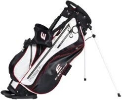 Tour Edge Exotics Xtreme 4 Stand Bags -Cheap Golf Shop Xtreme 4 Carry Bag Black White