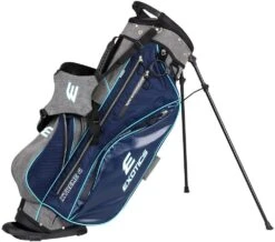 Tour Edge Exotics Xtreme 4 Stand Bags -Cheap Golf Shop Xtreme 4 Carry Bag Navy Scratch Plaid Teal