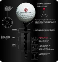 Zero Friction Lock N Drive 3-Prong Golf Tees (3-1/4 Inch, White, Pack Of 18) 5 Zero Friction Lock N Drive 3-Prong Golf Tees (3-1/4 Inch, White, Pack Of 18) -Cheap Golf Shop Zero Friction Lock N Drive 3