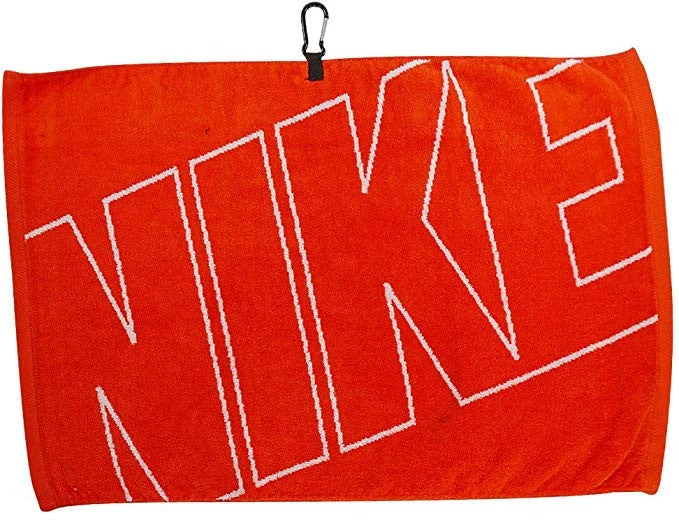 Nike Golf 16" X 24" Jacquard Towel - Orange/White 1 Nike Golf 16" X 24" Jacquard Towel - Orange/White