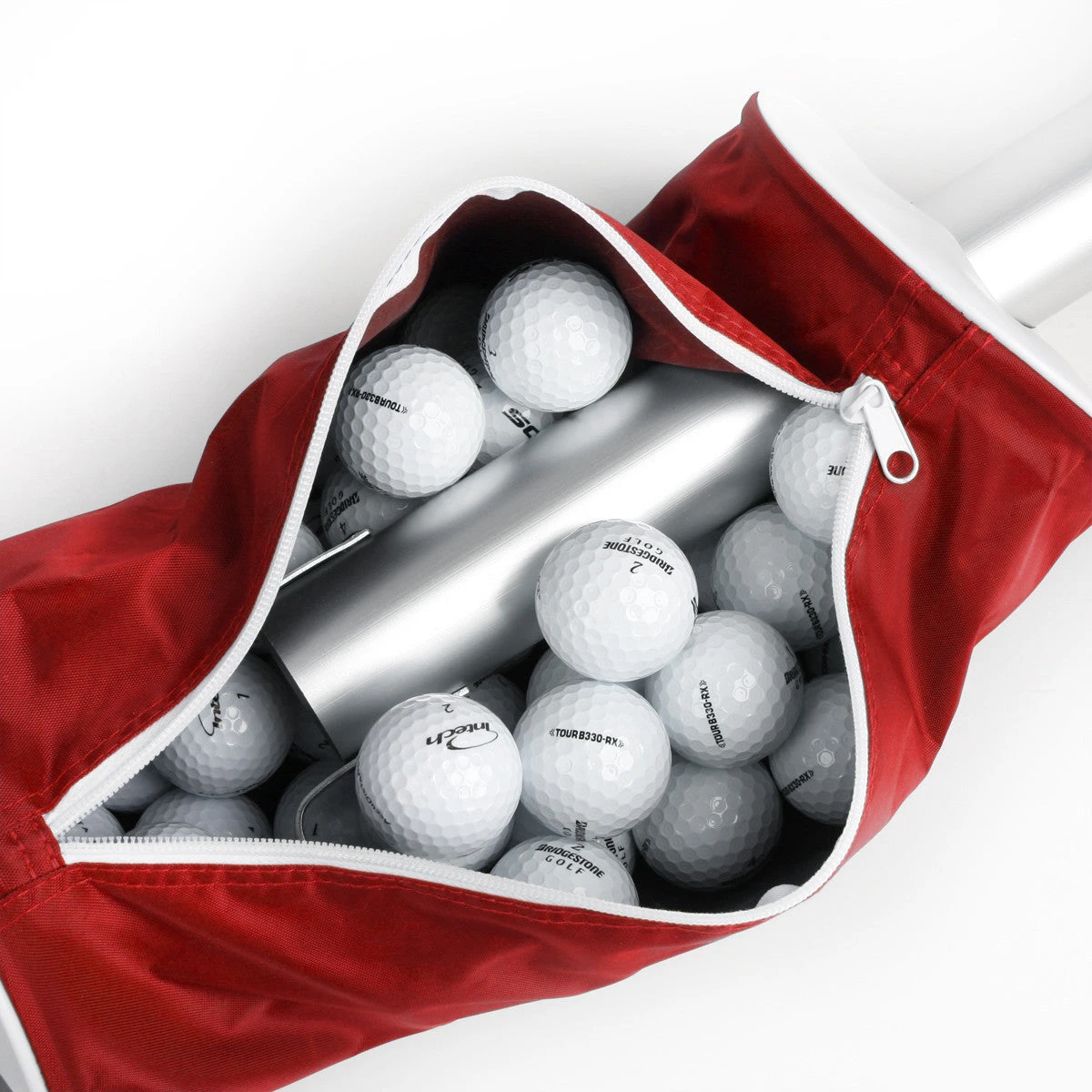 Intech Golf Ball Shag Bag With Aluminum Handle And Frame 13 Intech Golf Ball Shag Bag With Aluminum Handle And Frame - Image 13